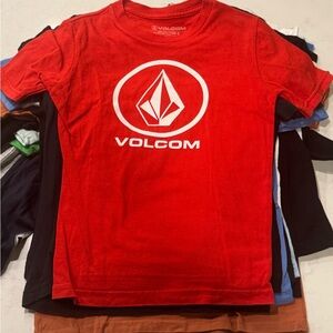 Volcom Kids Bright Red Logo Tee